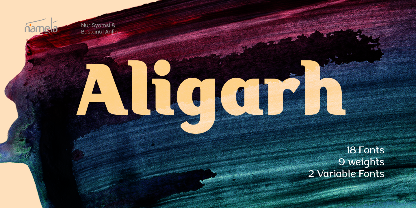 Schriftart Aligarh